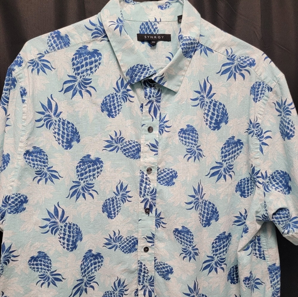 DXL Synergy Hawaiian Pineapple Shirt 2xl